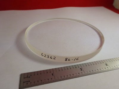 NICE OPTICAL FLAT 4" DIAMETER GLASS LENS PART OPTICAL OPTICS AS PICTURED &86-61