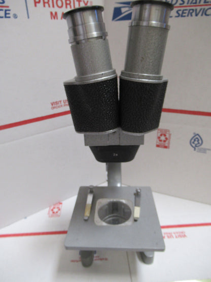 Hertel Reuss Kassel Vintage Germany Stereo Optik Microscope