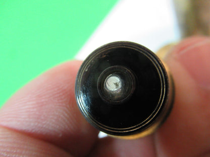 ANTIQUE BRASS OBJECTIVE UK LONDON MICROSCOPE PART AS PIC A5-B-03