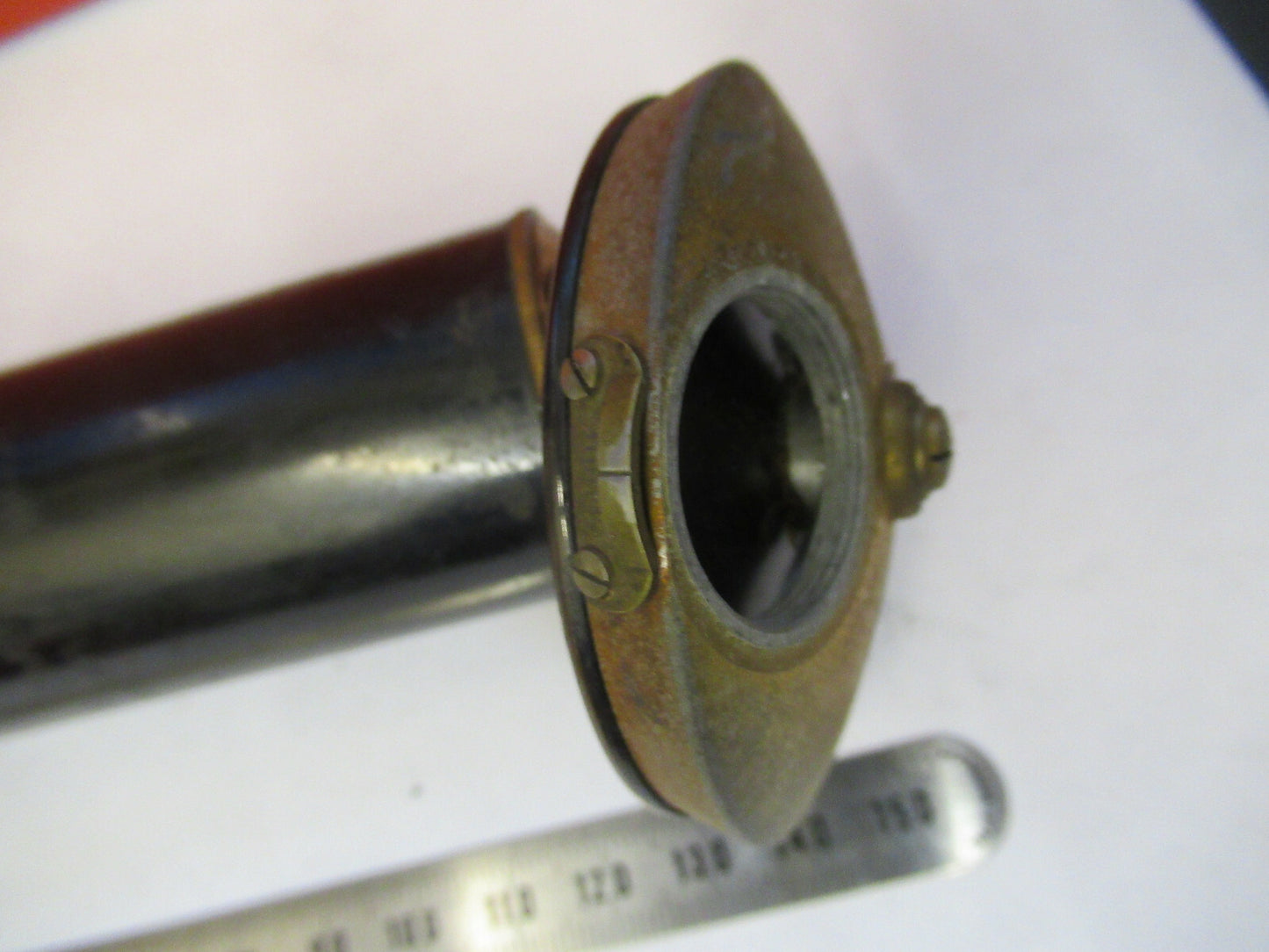 Antique Bausch & Lomb Tubus + Nosepiece Microscope Part