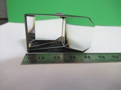OPTICAL GLASS PRISM ZEISS GERMANY OPTICS MICROSCOPE PART AS PICTURED &A9-B-09