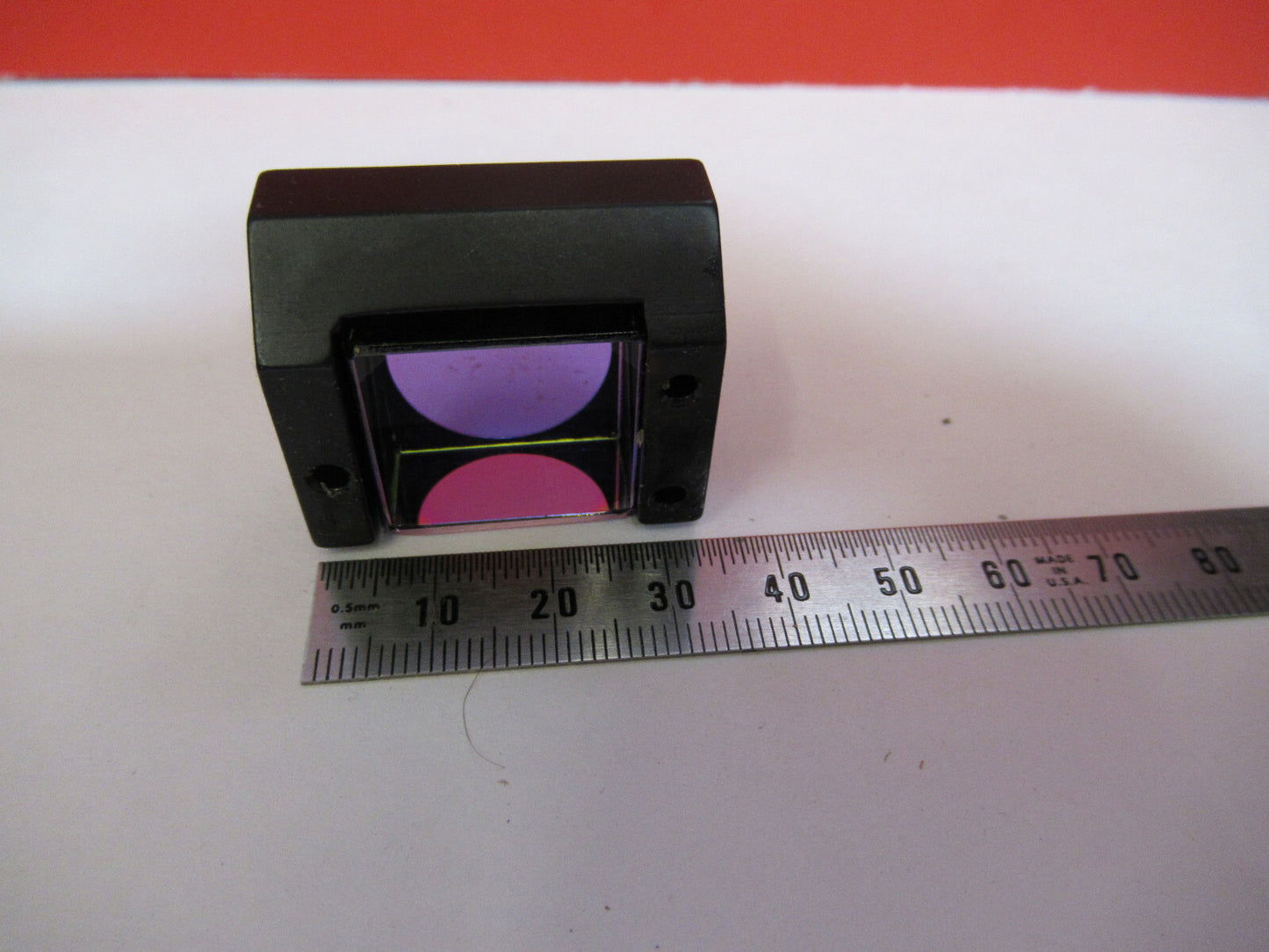 ANTIQUE BAUSCH POL PRISM ASSEMBLY OPTICS MICROSCOPE PART AS PICTURED Y5-A-12