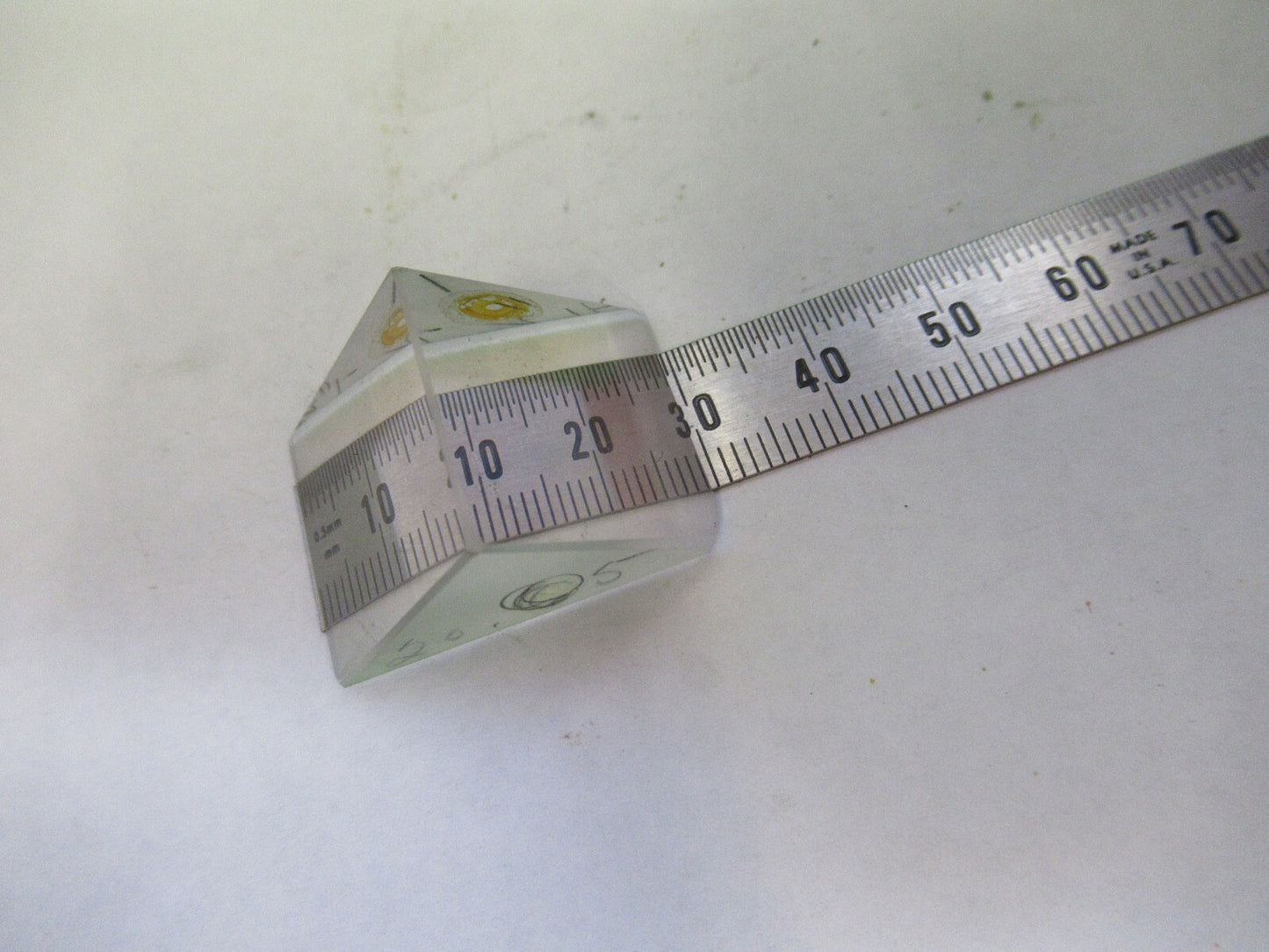 ANTIQUE BAUSCH LOMB PRISM HEAD OPTICS MICROSCOPE PART AS PICTURED &75-B-20