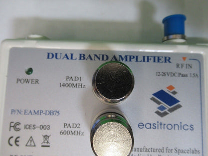DUAL BAND AMPLIFIER RF 1400 MHz 600 FREQUENCY EASITRONICS  AS PICTURED G7-A-43