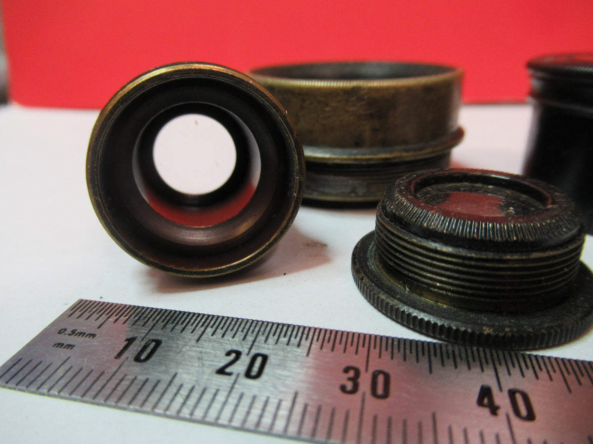 ANTIQUE BRASS LOT VERY OLD SCOPES MICROSCOPE PART AS PICTURED S3-B-06