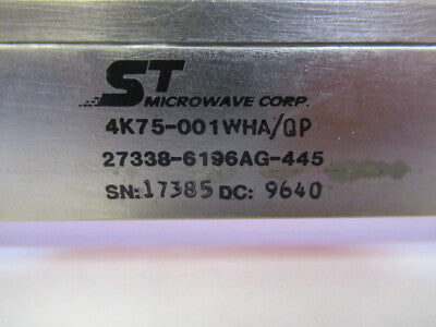 ST MICROWAVE RF TUNABLE WAVEGHUIDE GHz FREQUENCY DEVICE &B3-B-01