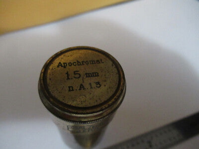 Carl Zeiss AG Jena Apo 1.5mm Empty Brass Objective Can Microscope AS Pic