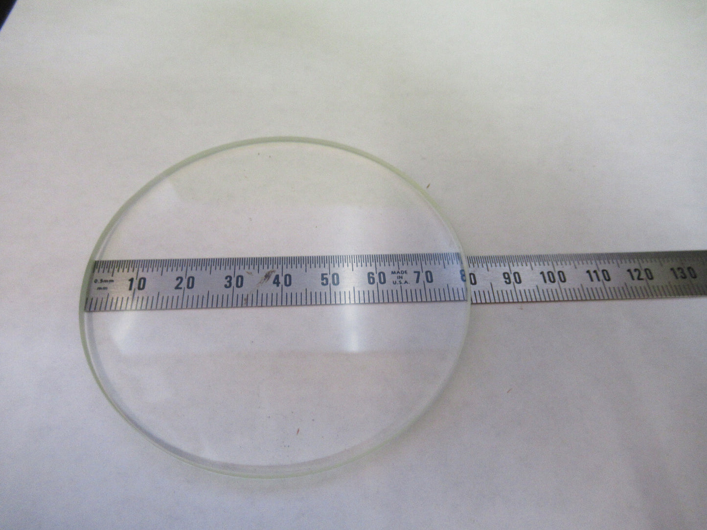 OPTICAL BK7 FLAT GLASS WINDOW OPTICS STAGE MICROSCOPE 80mm AS PICTURED S1-B-04