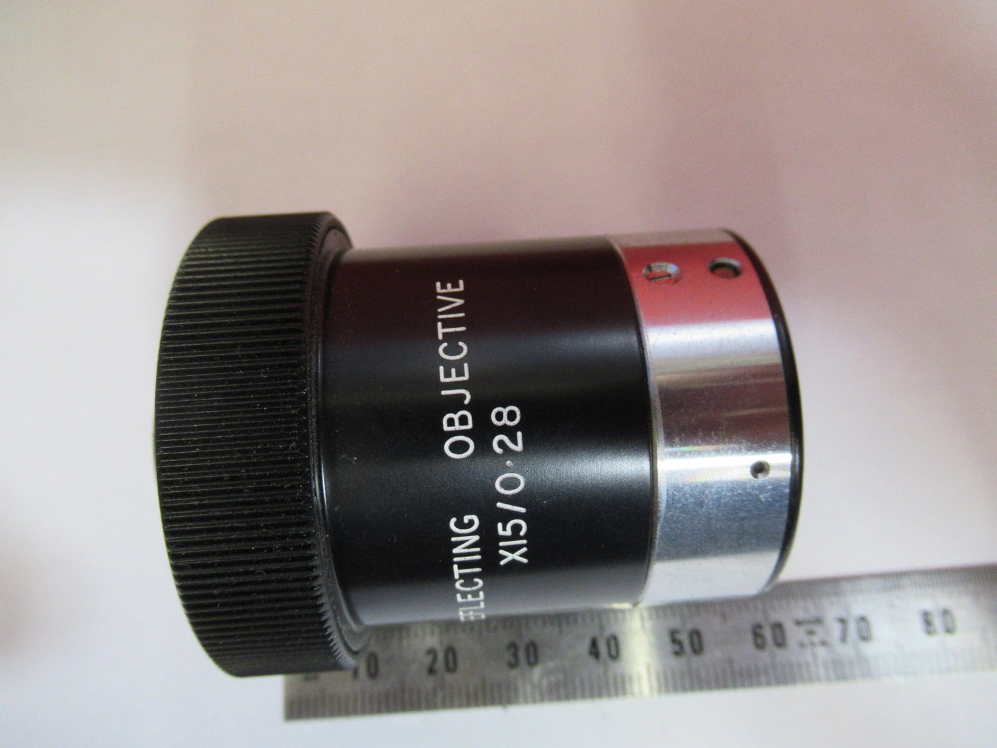 BECK UK REFLECTIVE OBJECTIVE 15X RARE OPTICS MICROSCOPE PART AS PICTURED T7-A-83