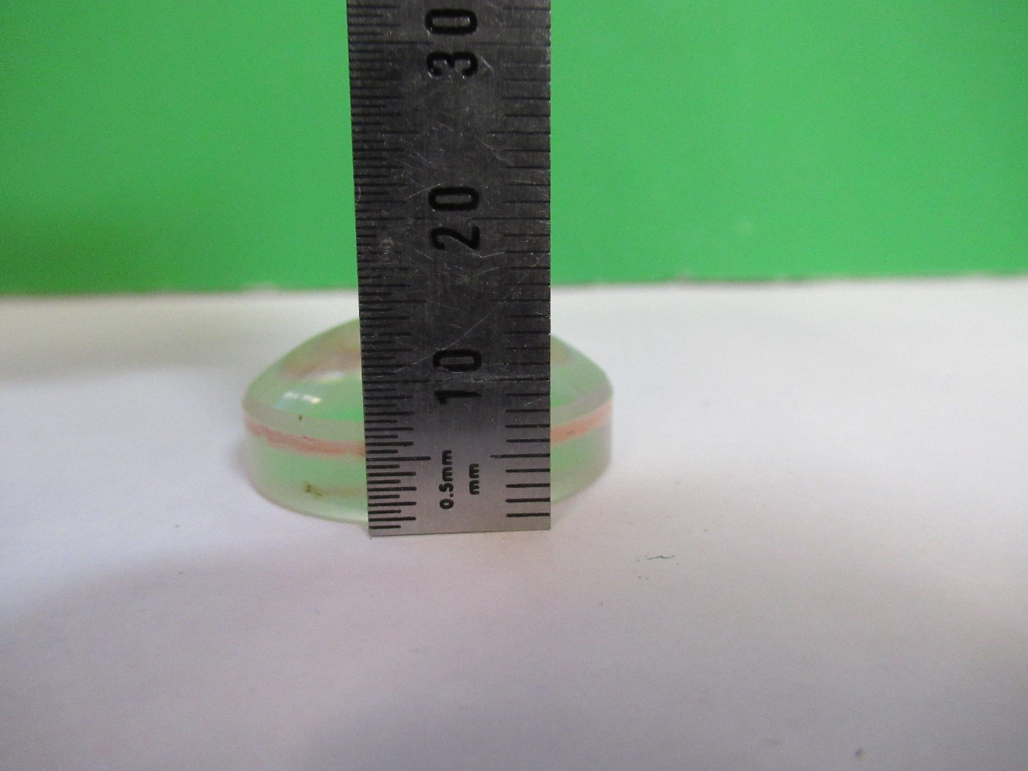 OPTICAL HIGH CONVEX PLANO LENS THICK GLASS MIL SPEC OPTICS AS PICTURED V3-A-20