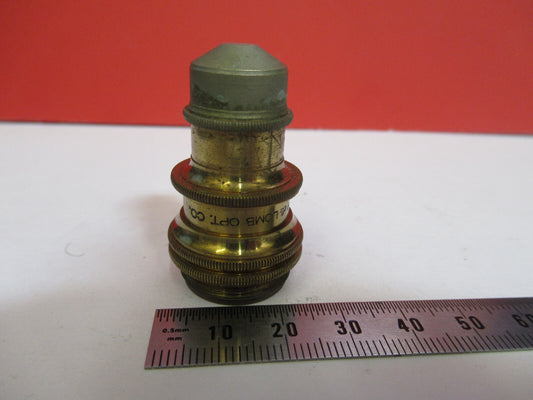 Bausch & Lomb 1.9mm Antique Brass Objective Microscope Part