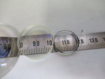 OLYMPUS JAPAN LOT 4 EA LENSES LENS MICROSCOPE PART AS PICTURED T3-B-38