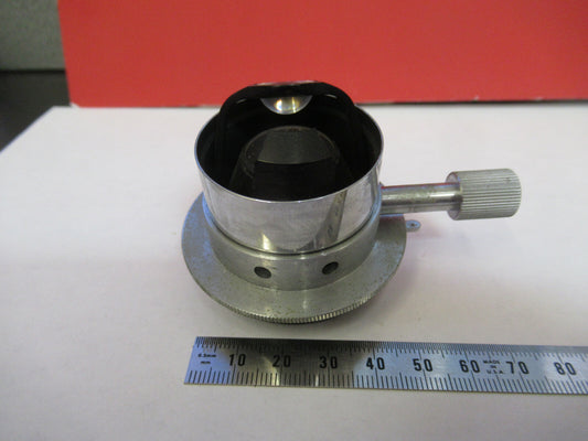 Ernst Leitz Wetzlar Condenser + Iris Diaphragm Microscope Part