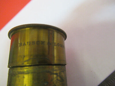 ANTIQUE BAUSCH LOMB BRASS EMPTY OBJECTIVE CAN MICROSCOPE PART AS PIC &nB7-A-28