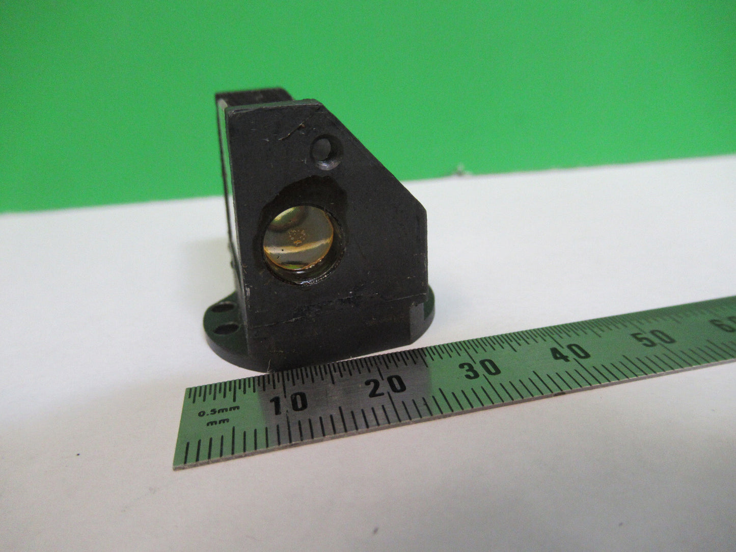 Antique Bausch & Lomb Optics Glass Prism Microscope Part