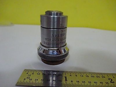 FOR PARTS MICROSCOPE OBJECTIVE BAUSCH LOMB 10X OPTICS AS IS BIN#P7-32
