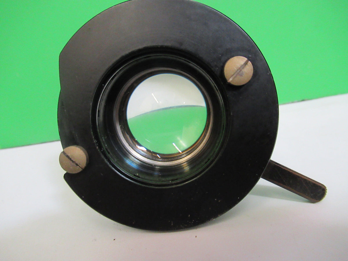 CBS KASSEL ANTIQUE CONDENSER +IRIS OPTICS MICROSCOPE PART AS PICTURED X5-A-73