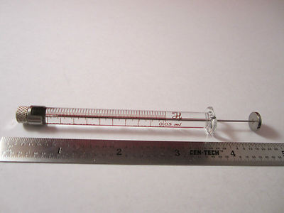 Hamilton Glass Syringe 0.05 ml Gas Chromatography