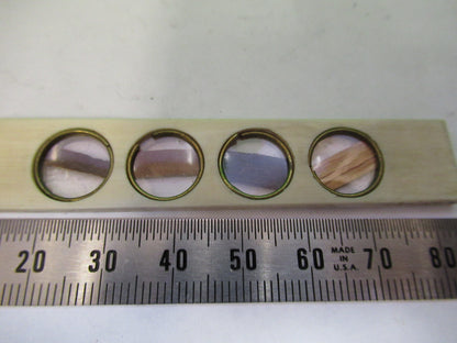 Antique Prepared Slide in Bone Rare UK Microscope Part