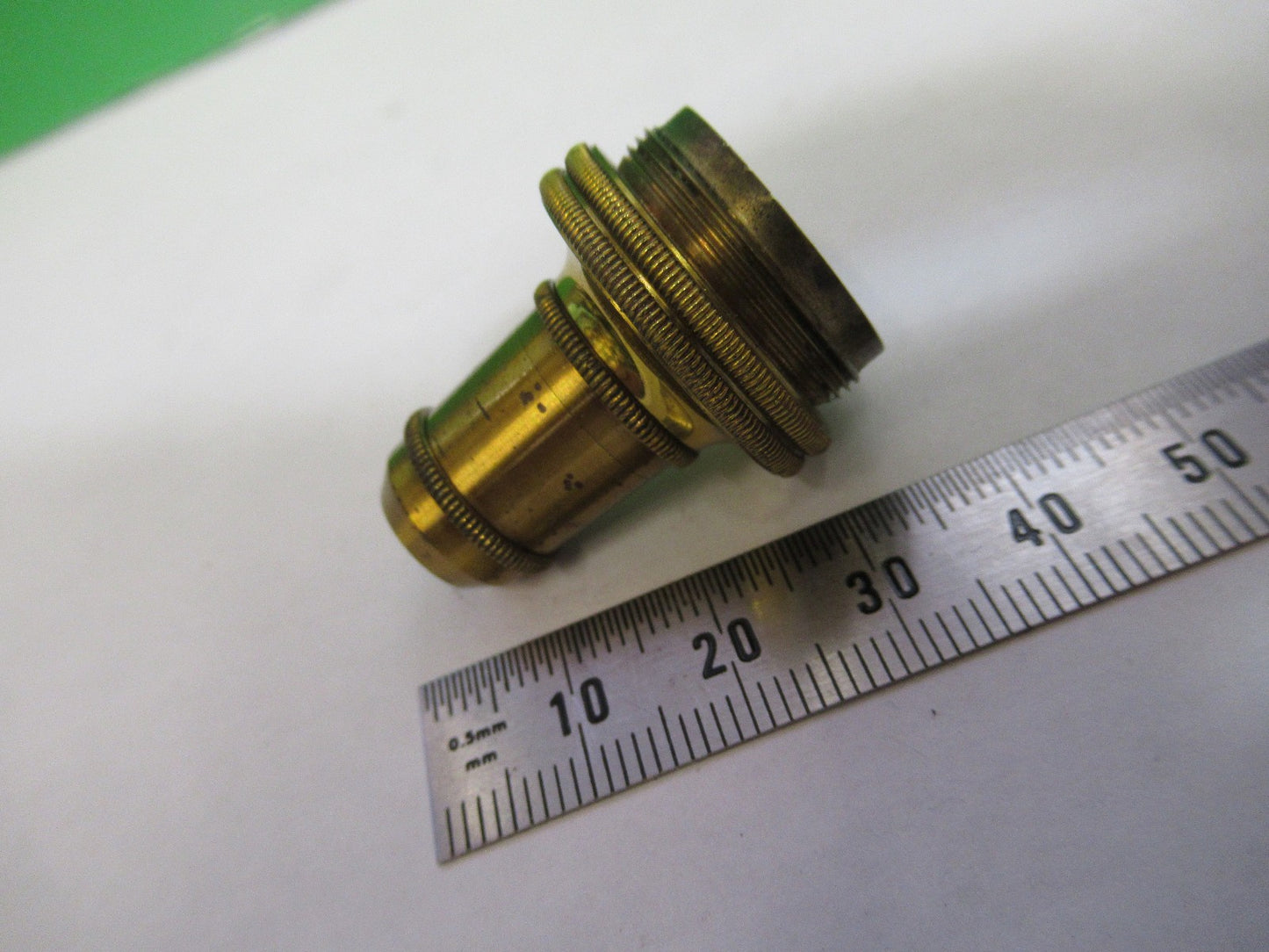 ANTIQUE BRASS OBJECTIVE CARL ZEISS 1900 RARE OPTICS MICROSCOPE PART W3-C-33