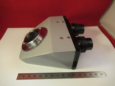 LEITZ WETZLAR GERMANY BINOCULAR HEAD OPTICS MICROSCOPE PART AS PICTURED &8-A-40