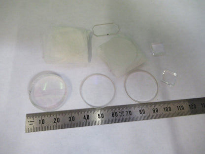 LOT OPTICAL GLASS LENSES ASSORTED LASER OPTICS NICE AS PICTURED U8-A-130