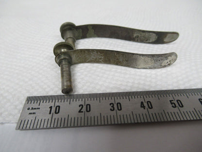 ANTIKES BAUSCH LOMB PAAR CLIPS MIKROSKOPTEIL WIE ABGEBILDET w1-a-65 