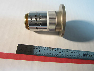 Ernst Leitz Wetzlar Germany Microscope Objective 100X Fluotar Optics