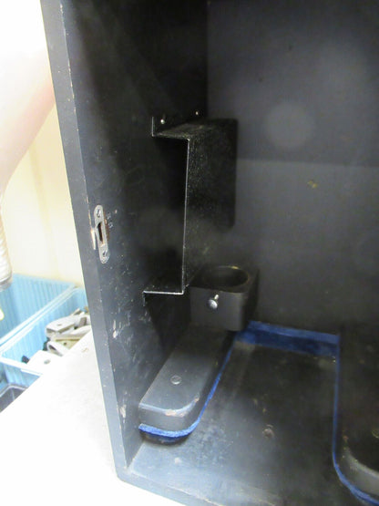 EMPTY AO SPENCER WOOD CABINET BOX WITH KEY MICROSCOPE PART AS PICTURED &TA-5