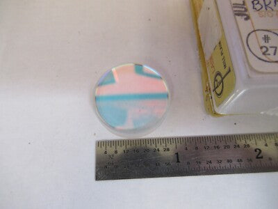 OPTICAL COATED FLAT 1" DIAMETER LASER OPTICS AS PICTURED &15-FT-X41