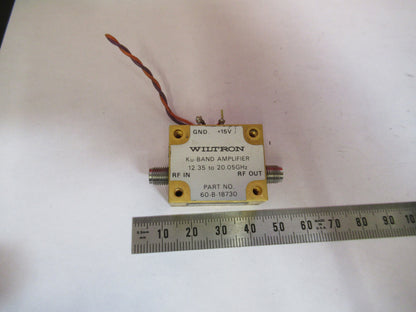 AMPLIFIER Ku-BAND MICROWAVE RF FREQUENCY 20 GHz  WILTRON  AS PICTURED T7-A-46