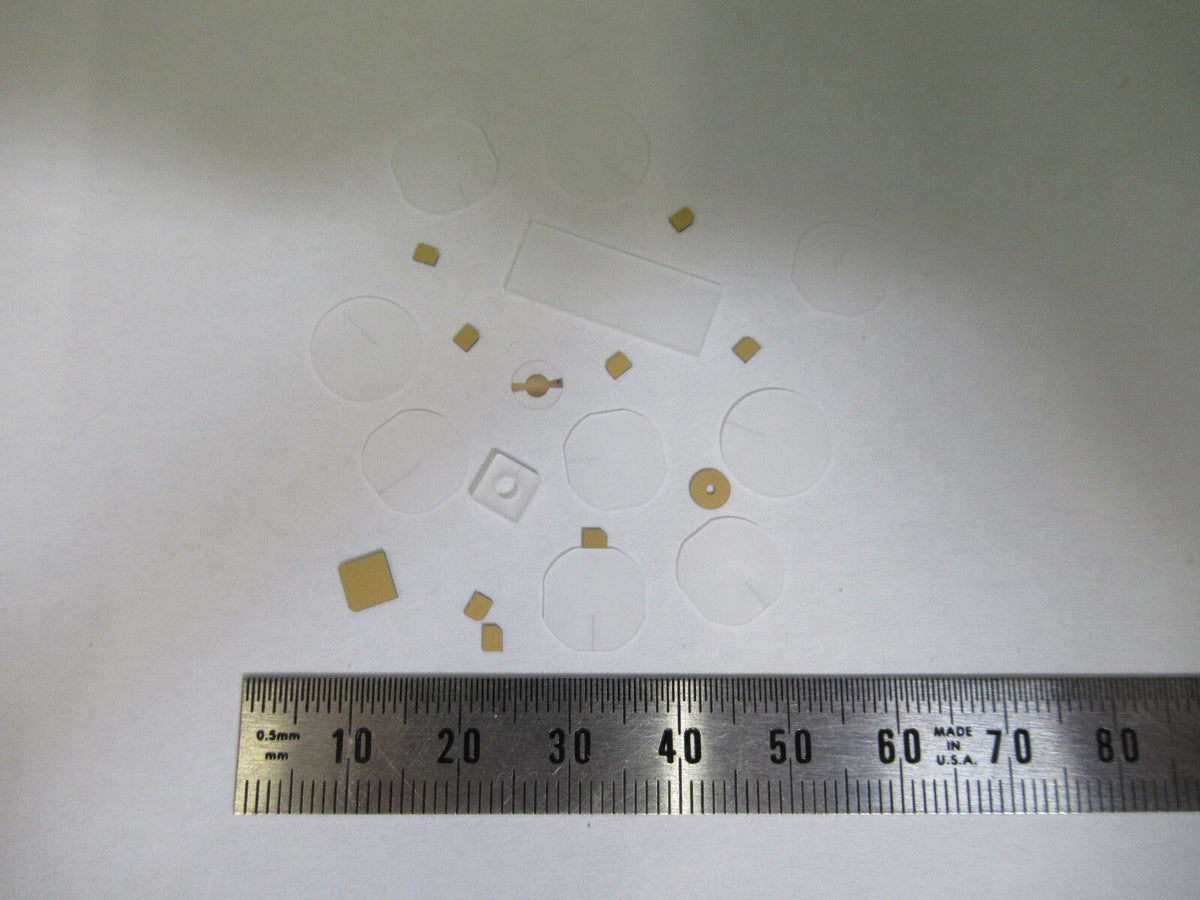 Lot Blanks Piezoelectric Quartz Crystal X-y-cut Gold Coated Piezo Sensor