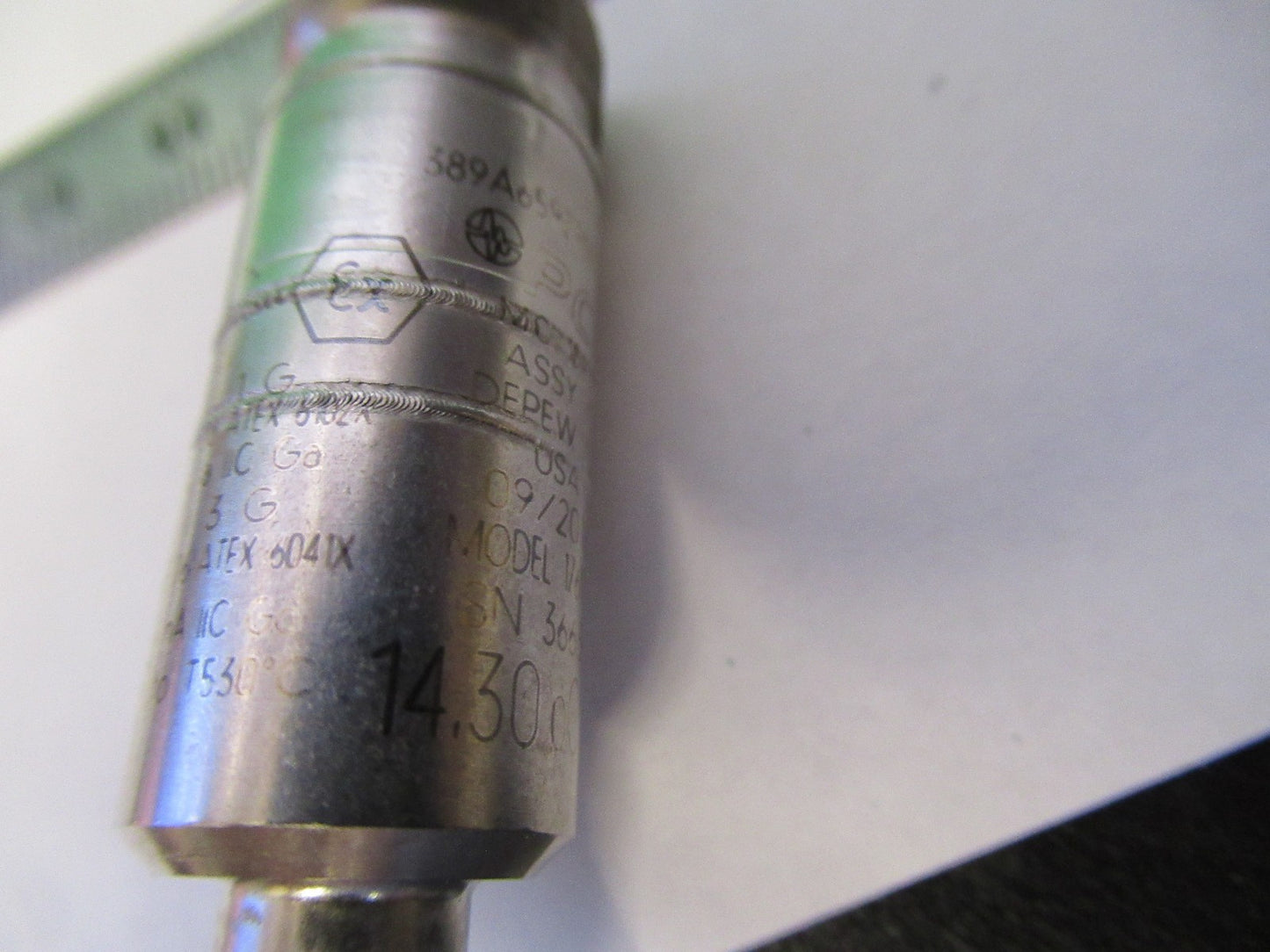 PCB PIEZOTRONICS 176M18 HIGH TEMP PRESSURE SENSOR 14 pC/psi AS PICTURED V3-A-11