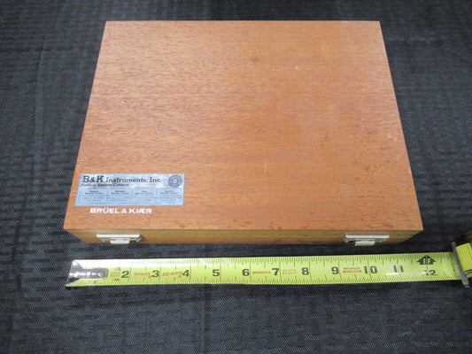 BRUEL KJAER EMPTY MAHOGANY WOOD INSTRUMENT BOX 2619 DENMARK AS PICTURED &G8