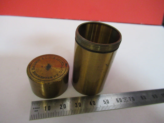 Empty Bausch & Lomb Brass Objective Canister Microscope Part