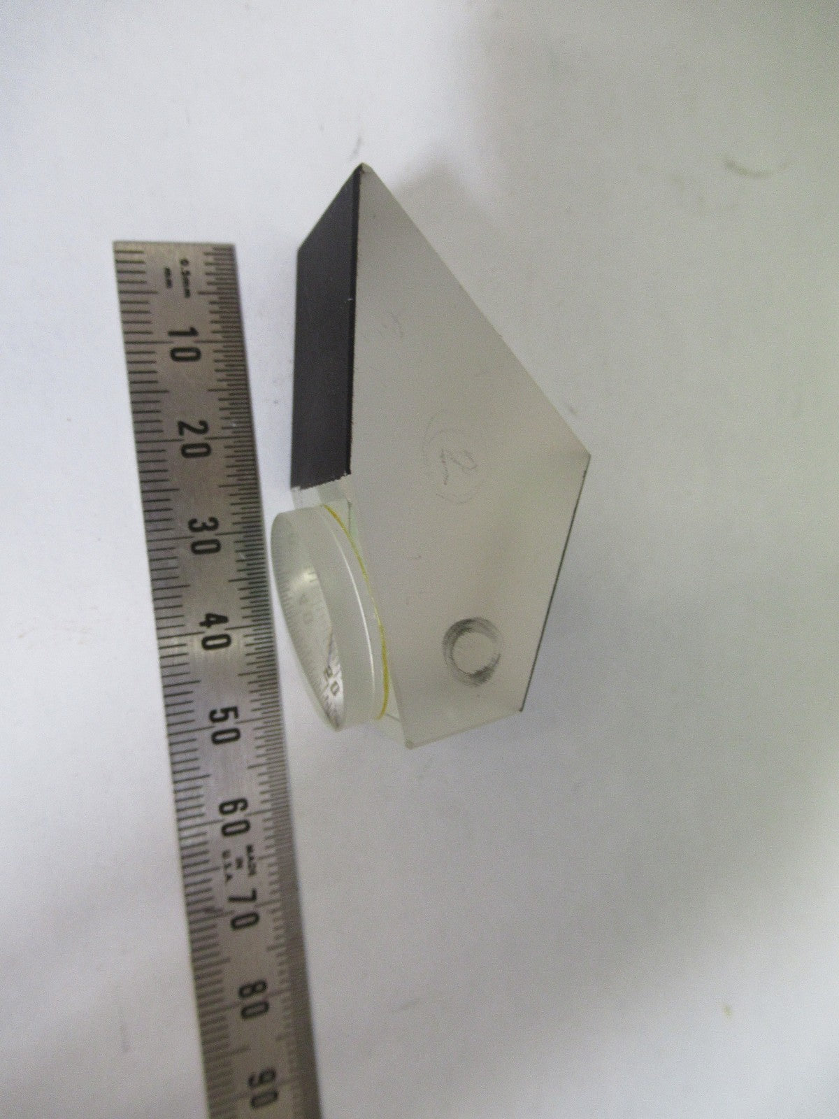 BAUSCH LOMB GLASS PRISM HEAD OPTICS MICROSCOPE PART T8-B-39