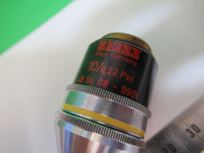 ZEISS OBJECTIVE POL 10X /160 POLARIZATION MICROSCOPE PART AS PICTURED P2-B-46