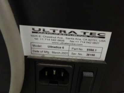 ULTRATEC DICING ULTRADICE 6 SUBSTRATE SILICON SAPPHIRE DIAMOND CUT MACHINE #WARE