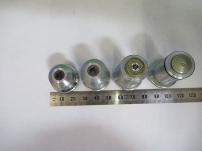 BAUSCH LOMB OBJECTIVE LOT 4 EA OPTICS MICROSCOPE PART AS PICTURED &W4-A-54