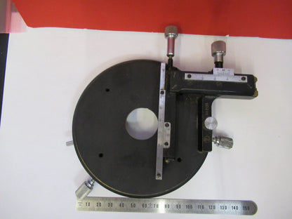 OLYMPUS JAPAN STAGE XY TABLE MICROMETER MICROSCOPE PART AS PICTURED X3-B-65