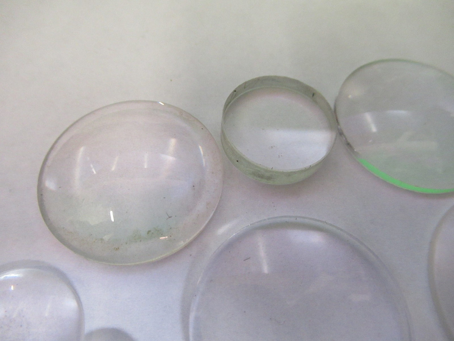 OPTICAL GLASS LENSES LOT OPTICS MICROSCOPE PART AS PICTURED U8-A-53