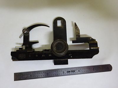 MICROSCOPE PART STAGE SPECIMEN MICROMETER SPENCER AO AMERICAN OPTICS BIN#X3-27