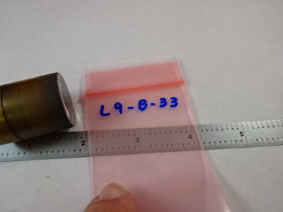 ANTIQUE BRASS MOUNTED LENS MICROSCOPE PART OPTICS #L9-B-33
