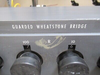 LEEDS & NORTHRUP GUARDED WHEATSTONE BRIDGE 4232-B RESISTANCE AS PICTURED &TC-4