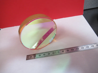 OPTICAL FLAT 3" ZERODUR 1/10 WAVE COATED DICHROIC OPTICS  AS PICTURED T1-A-82