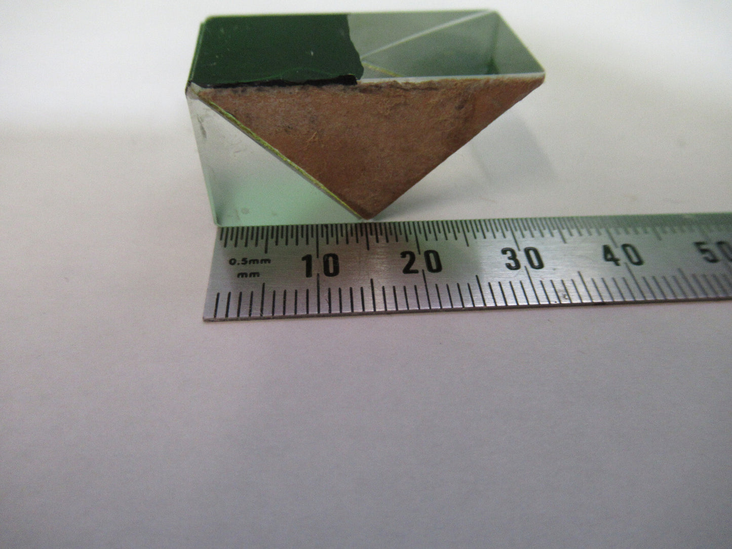 BAUSCH LOMB GLASS PRISM OPTICS MICROSCOPE OPTICAL PART AS PICTURED 98-A-15