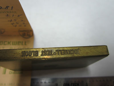 METROLOGY INSPECTION ROCKWELL HARDNESS TEST STANDARD BIN#5-30