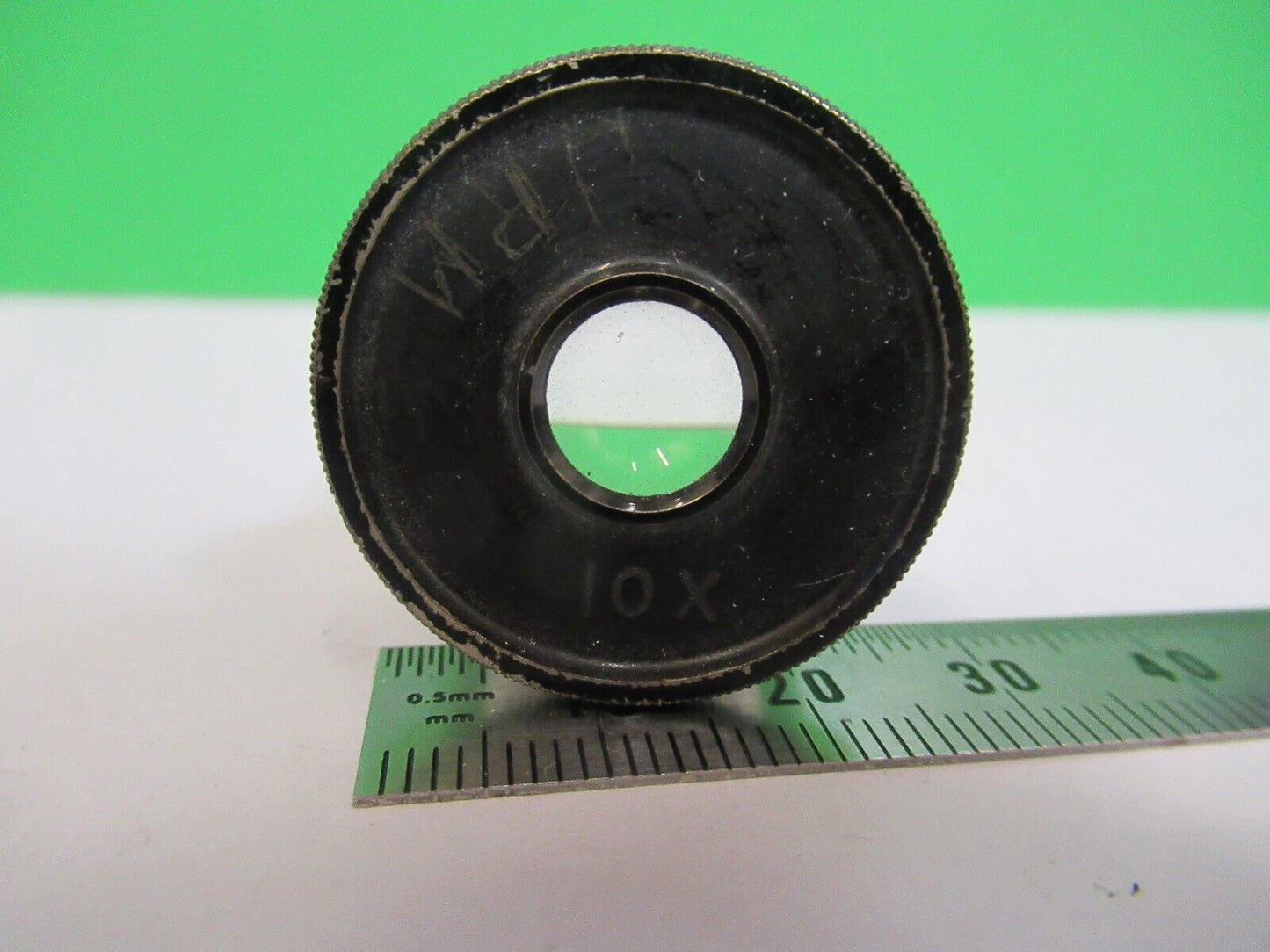 ANTIQUE BAUSCH LOMB 10X EYEPIECE OCULAR LENS MICROSCOPE PART AS PICTURED Q4-A-48