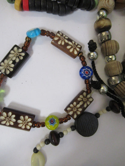 LOT JEWELRY FANTASY HANDMADE WRISTBAND NECKLACE ETC AS PICTURED X4-A-66