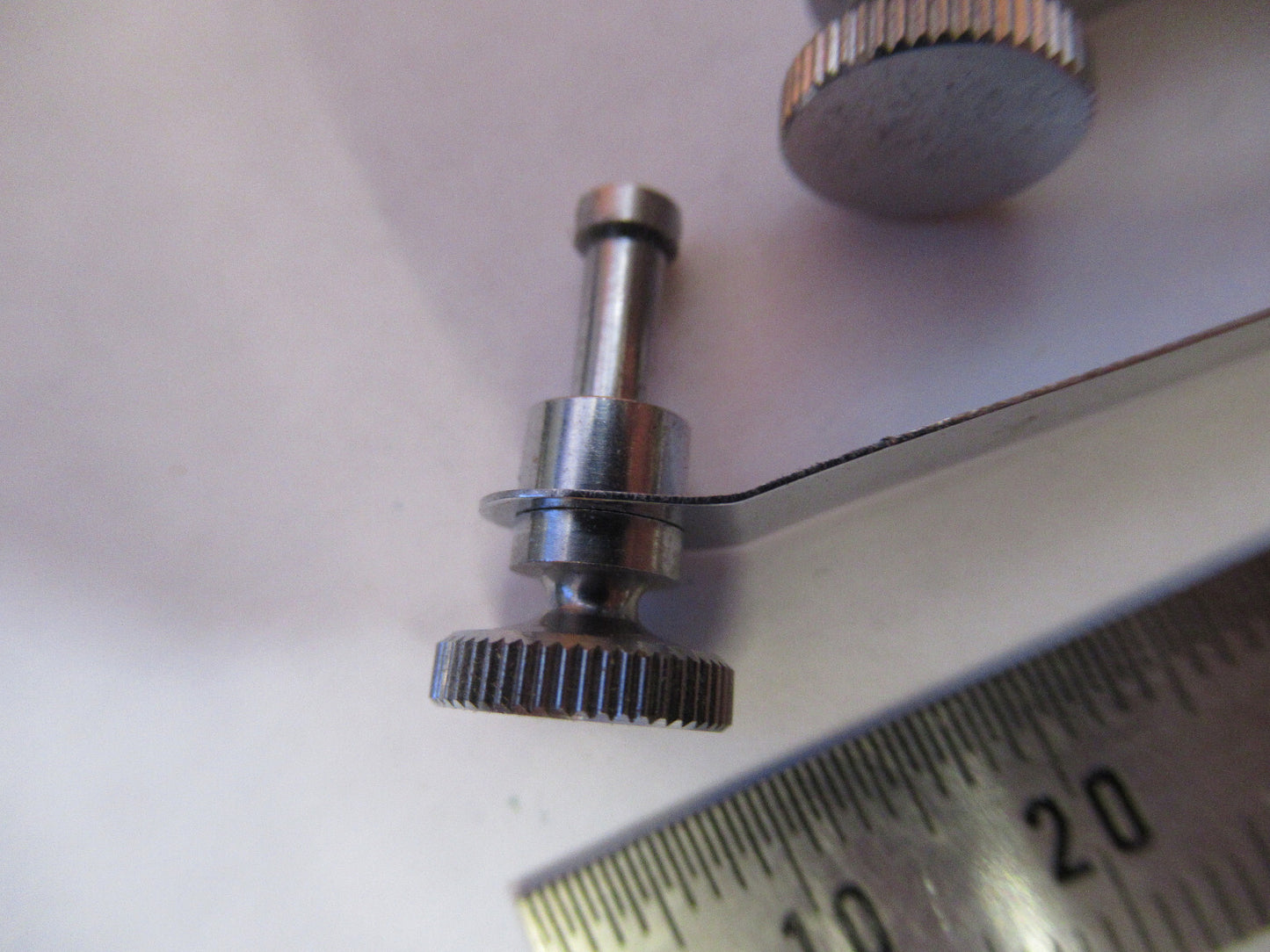 PAIR CLIPS STAGE UNITRON JAPAN MICROSCOPE PART AS PICTURED Y1-A-46